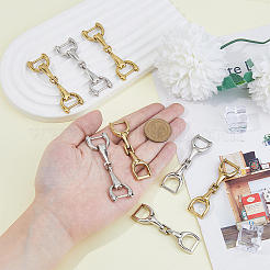 8 Stück Schuhschnallenclips aus Zinklegierung in 4 Ausführungen&nbsp;AJEW-FH0004-87