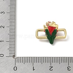Verbindungsanhänger aus Messing und Emaille&nbsp;KK-CBA4231-01B-G