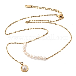 Colgante de perlas naturales con forma de patata&nbsp;NJEW-K304-03G