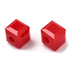 Непрозрачные цветные граненые стеклянные бусины&nbsp;GLAA-E047-02A