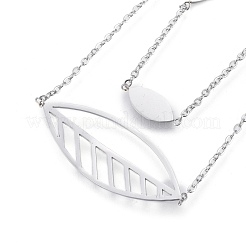 Bracelets multibrins en acier inoxydable 304 résistant au ternissement&nbsp;BJEW-K219-12P