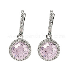 925 Sterling Silber Micro Pave Zirkonia Hoop Ohrringe&nbsp;EJEW-B147-01B-06