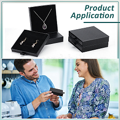 Картонные ящики для хранения ювелирных изделий CON-WH0112-008