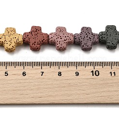 Бусы из натуральной лавы&nbsp;G-L498-E02-01E