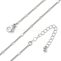 Ожерелья из латунных дисков витые цепочки&nbsp;NJEW-A042-09P