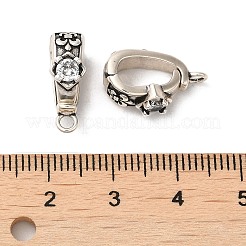 Латунь с укорачивающими дужками из кубического циркония&nbsp;KK-Z033-04P