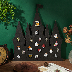 Брошь в виде замка AJEW-WH0567-78