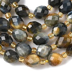 Природных тигровый глаз бисер нитей G-F809-A26-01