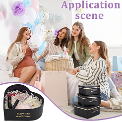 3 Stück Geschenkverpackungsset aus Karton in 3 Größen&nbsp;CON-WH0115-45A