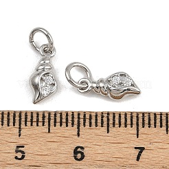 Латунные микро проложить кубического циркония подвески KK-A269-02B-P