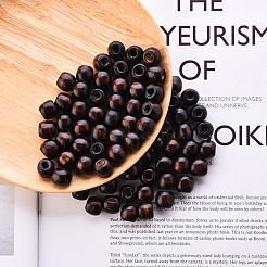 Кокосовая коричневая бочка из натурального дерева бусины&nbsp;X-WOOD-S030-08-LF