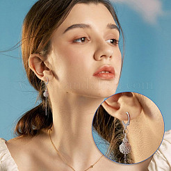 100 шт. фурнитура для сережек из нержавеющей стали 304&nbsp;STAS-AR0002-37A