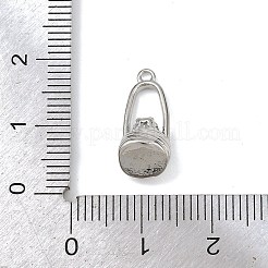 Латунные микропаве прозрачные подвески с фианитом&nbsp;KK-G545-19P