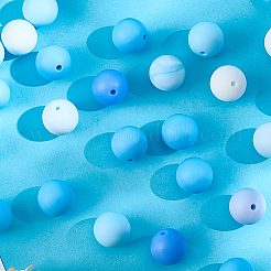 90шт 6 цвета силиконовые бусины&nbsp;SIL-PA0001-07C