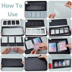 Прозрачная пластиковая рамка для отображения торговых карточек&nbsp;AJEW-WH0248-948