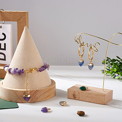 16шт 8 стиля подвески из натуральных и синтетических драгоценных камней&nbsp;G-FW0001-34