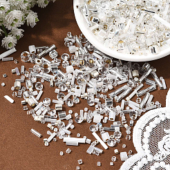 ミユキシードビーズミックス 50g  日本製シードビーズ  混合形状  透明  1~9x1.5~2mm  穴：0.5~1mm&nbsp;SEED-PA0001-35E