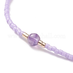 Geflochtene Perlenarmband-Sets aus natürlichen Edelsteinen&nbsp;BJEW-JB08953