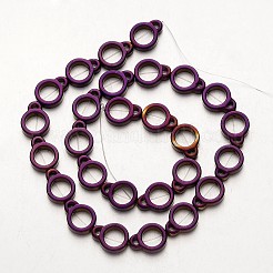 Electroplate non magnetici ematite sintetico fili di perline&nbsp;G-F300-50-04