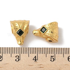 Матовый золотой цвет 925 стерлинговое серебро 3 отверстия бусины гуру STER-R014-11G