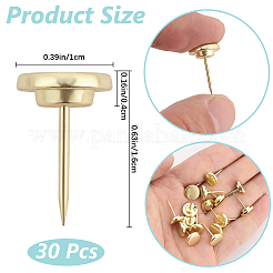 30 шт. канцелярские кнопки из цинкового сплава&nbsp;FIND-GF0007-47G