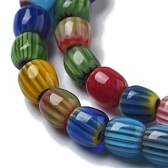 Ручной работы millefiori стеклянные бусины нитки LAMP-F035-07