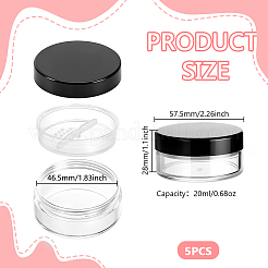 5 шт. многоразовые пластиковые бутылки для рассыпчатой пудры CON-GA0001-28