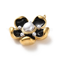 Подвески из нержавеющей стали 304 с эмалью&nbsp;LS-STAS-P376-01G-B