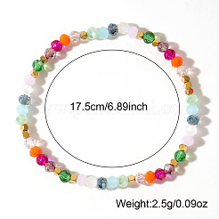 Браслеты из разноцветных стеклянных бусин&nbsp;JJ6334