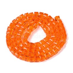 Fili di perline do vetro trasparente&nbsp;GLAA-R041-8x8mm-A03