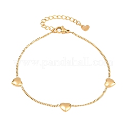 Bracciali con maglie in perline di acciaio inossidabile 304&nbsp;SA-D001-07G