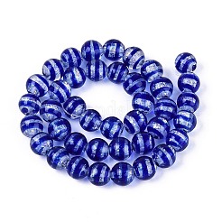 Ручной стеклянные фольга бисер пряди&nbsp;FOIL-N033-05B