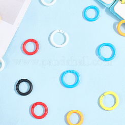 210 шт. 7-х цветные пластиковые кольца для переплета книг&nbsp;KY-CP0001-25A