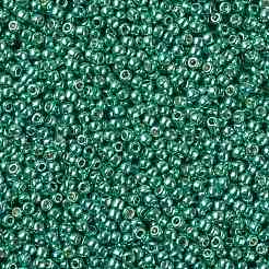 トーホー 11/0ラウンドビーズ  日本製シードビーズ  （pf561)パーマフィニッシュティールアクアメタリック  2.2mm  穴：0.8mm  約50000個/ポンド&nbsp;SEED-TR11-PF0561