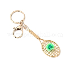 Брелки из железного сплава в виде теннисной ракетки и цветка&nbsp;KEYC-JKC01442