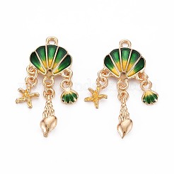 Подвески из эмали и сплава ENAM-S126-118A-NR