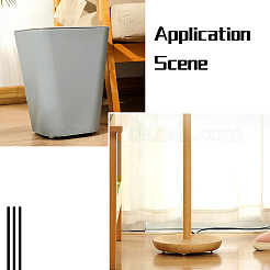 2 комплект универсальных колес из пластика 2 цветов и нержавеющей стали 304 с шариковым шкивом вращения на 360° AJEW-SW0001-04