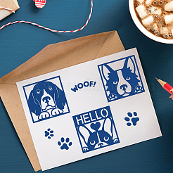 Углеродистая сталь разрезает трафареты DIY-WH0309-958