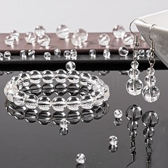 340шт 4 размера натуральный сорт кварцевый кристалл бусины нити G-LS0001-29