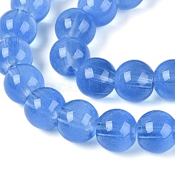 Stränge aus transparenten Glasimitat-Katzenaugenperlen&nbsp;GLAA-Q110-01C-04