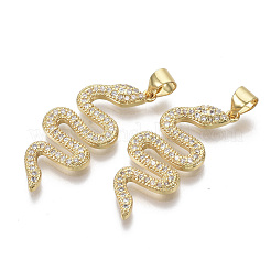 Латунные микро проложить кубического циркония подвески ZIRC-S067-038-NF