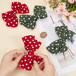 4 шт. 2 цвета ретро-узор в горошек из полиэстера с бантом для обуви&nbsp;FIND-GF0005-02