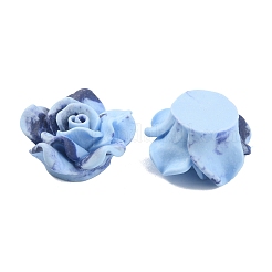 Cabochons en résine givrée de couleur tachée&nbsp;RESI-TAC0018-13B