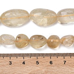 Нити из нагретых натуральных цитриновых бусин&nbsp;G-L650-I01-01