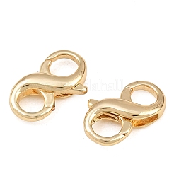 Fermoir mousqueton double face en laiton pour la fabrication de bijoux&nbsp;KK-CBAA482-03G
