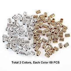 Сплавочные овальные бусины тибетского стиля  TIBEB-PH0004-80