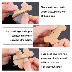 Прозрачные бланки акриловые подвески TACR-NB0001-11