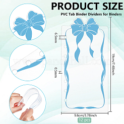 12 шт. ПВХ-разделители для папок-регистраторов&nbsp;AJEW-BC0010-06B