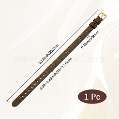 1 шт. кожаный текстурированный браслет ремешки слайдеры для слайд-шармов AJEW-CL0001-01A