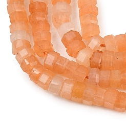 Натуральный красный авантюрин бисер нитей&nbsp;G-G345-C27-2x4mm